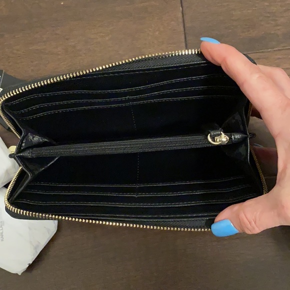 Karl Lagerfeld Black leather wallet - Picture 3 of 8